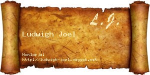Ludwigh Joel névjegykártya